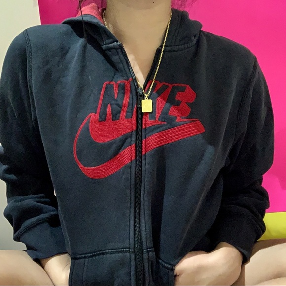 Nike Jackets & Blazers - chunky nike black jacket ✧